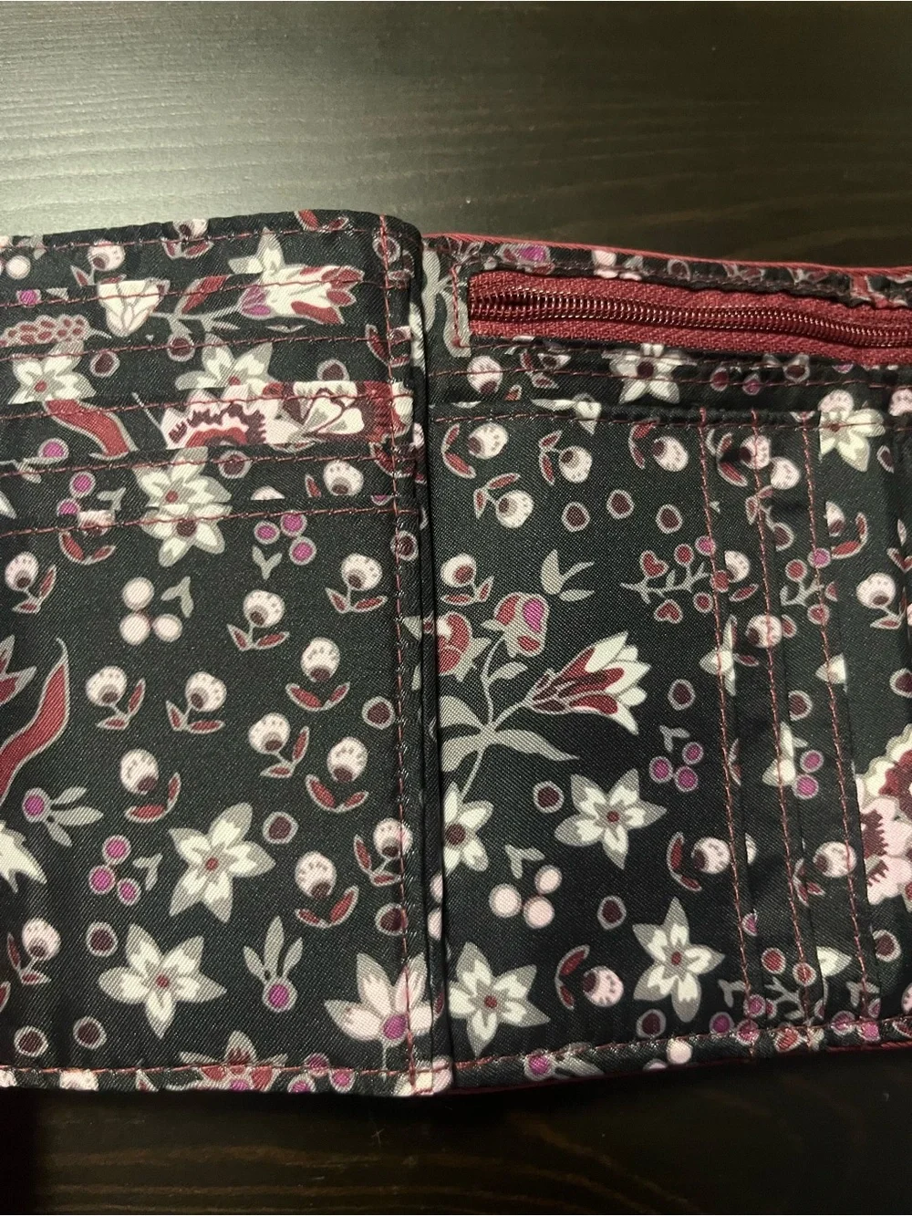 NWT Vera Bradley RFID Riley Compact Wallet Performance Twill - Picture 6 of 8